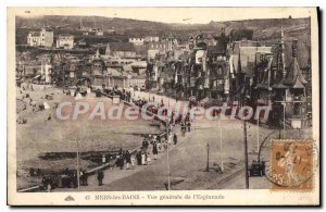Old Postcard Mers les Bains General view of the Esplanade