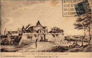 CPA SAULIEU - Vue d'une vieille Porte (115883)