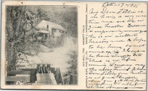 SHOHOLA GLEN RACKETT FALLS PA OLD MILL ANTIQUE POSTCARD