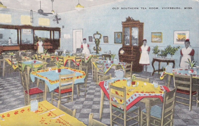 Mississippi Vicksburg Interior Old Southern Tea Room All Black Waitresses sk2273