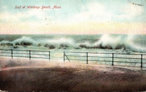 Massachusetts Surf At Winthrop Beach 1906