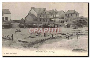 Old Postcard Bourg de Batz The Beach