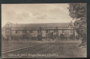 Oxfordshire Postcard - Oxford, St John's College     T1848