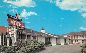 Los Angeles California Ivanhoe Motor Hotel Vintage Postcard AA71988