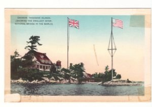 Zavikon Island, Thousand Islands, Ontario, Vintage Valentine-Black Postcard #2