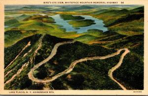 New York Adirondacks Lake Placid Birds Eye View Whiteface Mountain Memorial H...
