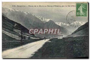 Old Postcard Dauphine Road Mure in Bourg D'Oisans