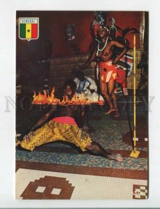 470821 Africa Senegal Ballets Mansou Gueye semi-nude woman Old photo postcard