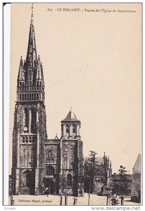 Le Folgoët , France , 00-10s : Facade de l'Eglise de Notre-Dame