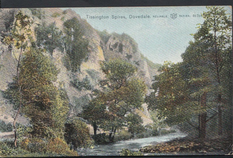 Derbyshire Postcard - Tissington Spires, Dovedale  MB1946