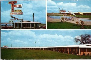 Postcard MOTEL SCENE Tulare California CA AI7007