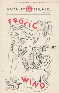 Frolic Wind Richard Pryce Comedy Royalty London Theatre Programme