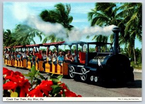 Conch Tour Train, Key West, Florida, Chrome Postcard