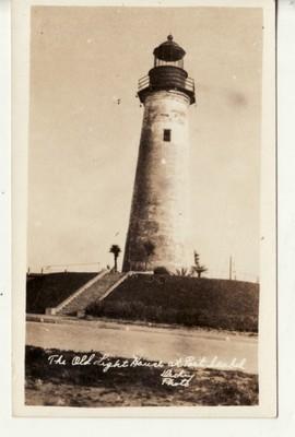 Lighthouse   PORT ISABEL, TX  Old Lighthouse  RPPC postcard