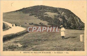 Postcard Old Route du Ballon d'Alsace The Summit