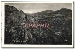 Old Postcard Gourdon and bridge Wolf