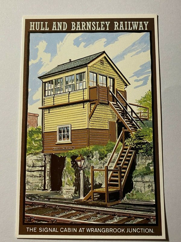 DALKEITH PICTURE POSTCARD No338 HULL AND BARNSLEY RAINWAY SIGNAL CABIN  (KK1792) 