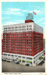 Oklahoma Tulsa Hotel Tulsa 1936 Curteich
