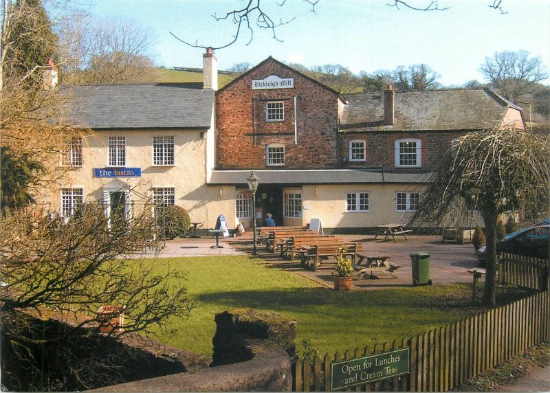 Postcard Uk England Bickleigh mill bridge Devon