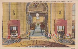 Missouri Kansas City Union Station Main Waiting Room Curteich