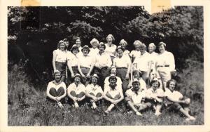 East Stanwood Washington Camp Fire Girls Real Photo Antique Postcard J76814