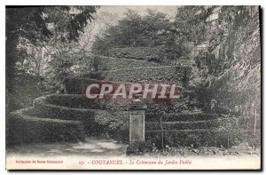 Old Postcard Coutances The Colimacon the Public Garden