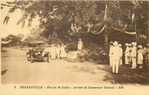 French Congo Brazzaville arrival of the Governor General 14 July fest event 