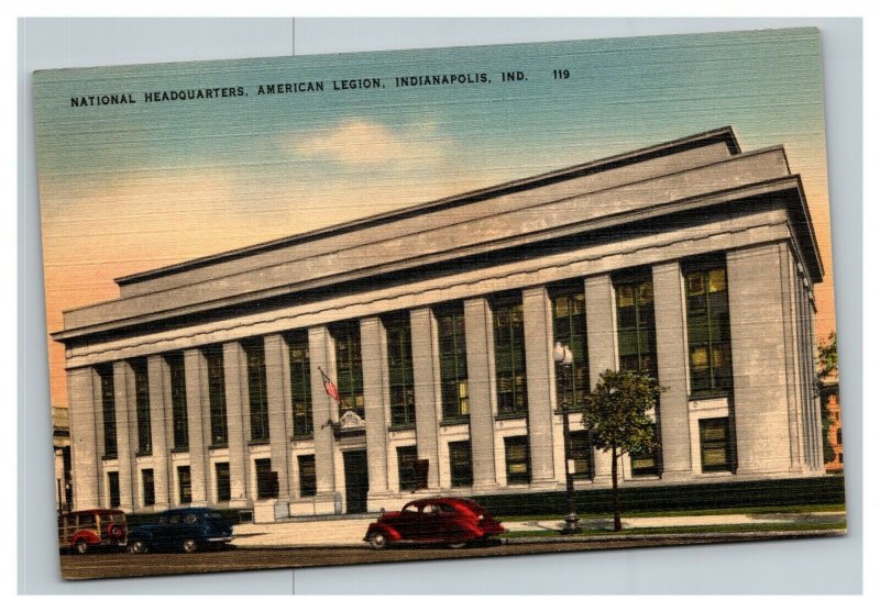 Vintage 1940's Postcard American Legion Building Indianapolis Indiana