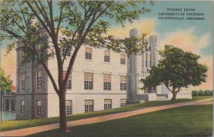 Postcard Student Union University Arkansas Fayetteville AR Arkansas