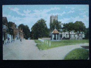 Norfolk HEYDON The Street & Church - Old Postcard by H.C. Peck, Reepham