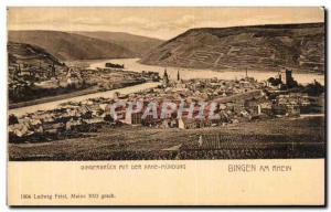 Old Postcard Bingen Am Rhein Bingerbrück mit der Nahe Mundung