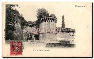 Postcard Fougeres Old Porte Saint Sulpice