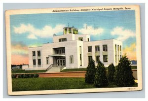 Vintage 1941 Postcard Memphis Municipal Airport Administration Building