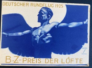 Mint Germany Picture Postcard Early Aviation  Exhibition Festival 1925 BZ Preis