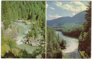 Little Hells Gate, Porte D'Enfer Canyon, North Thompson River BC, 1980 Postcard