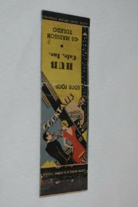 HUB Cafe Inc Toledo Canada 20 Strike Matchbook Cover