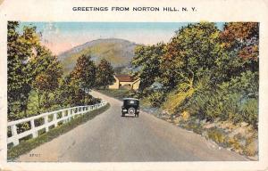 Norton Hill New York Scenic Roadway Greeting Antique Postcard K89229