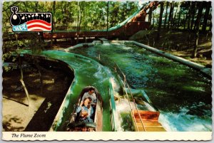 1973 The Flume Zone Opryland U.S.A. Nashville Tennessee Ride Posted Postcard