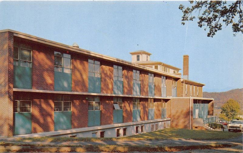 Franklin North Carolina~Angel Hospital~Classic Car Parked in Front~1950s Pc