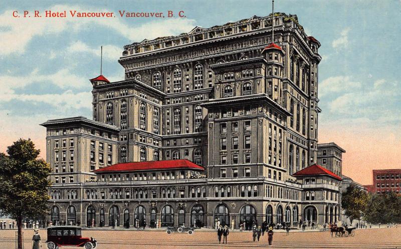 C.P.R. Hotel Vancouver, Vancouver, B.C., Canada, Early Postcard, Unused