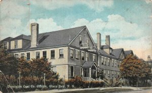 DOMINION COAL COMPANY OFFICES GLACE BAY NOVA SCOTIA CANADA POSTCARD 1923