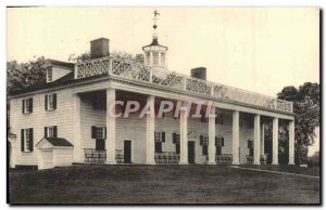 Old Postcard At The Mansion Mount Vernon Virginia Home Of George Washington