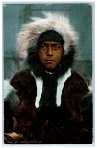 c1910 Menadelook Indian Eskimo Boy FH Nowell Alaska AK Vintage Antique Postcard