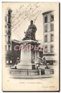 Old Postcard Lyon Statue of Ampere