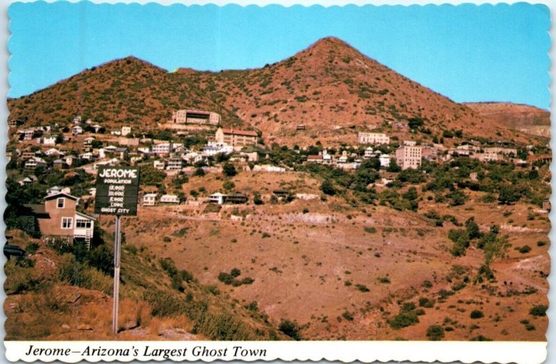 Postcard - Jerome-Arizona's Largest Ghost Town - Jerome, Arizona