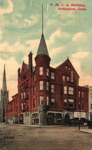 Vintage Postcard 1914 Y.M.C.A. Building Bridgeport Connecticut CT Danziger Pub.