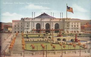 SAN FRANCISCO, CA California  AUDITORIUM~CIVIC CENTER Courtyard c1910's Postcard