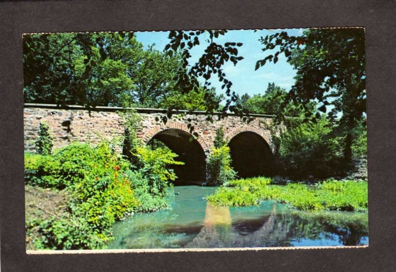 VA Manassas Battlefield Park Virginia Civil War Stone Bridge Bull Run Postcard