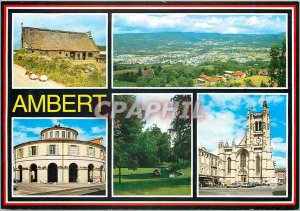 Old Postcard Ambert (Puy de Dome) Old buron general view of the town hall Bud...