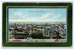 1914 Panorama Of Ocean City New Jersey NJ, Houses View Antique Postcard 